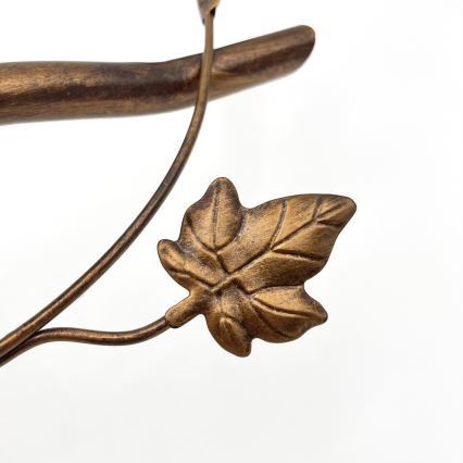 Plafonski luster ROZETA 5xE14/40W/230V bronza