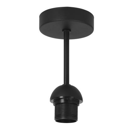 Plafonski luster SARTA 1xE27/60W/230V fi 45 cm crna/juta