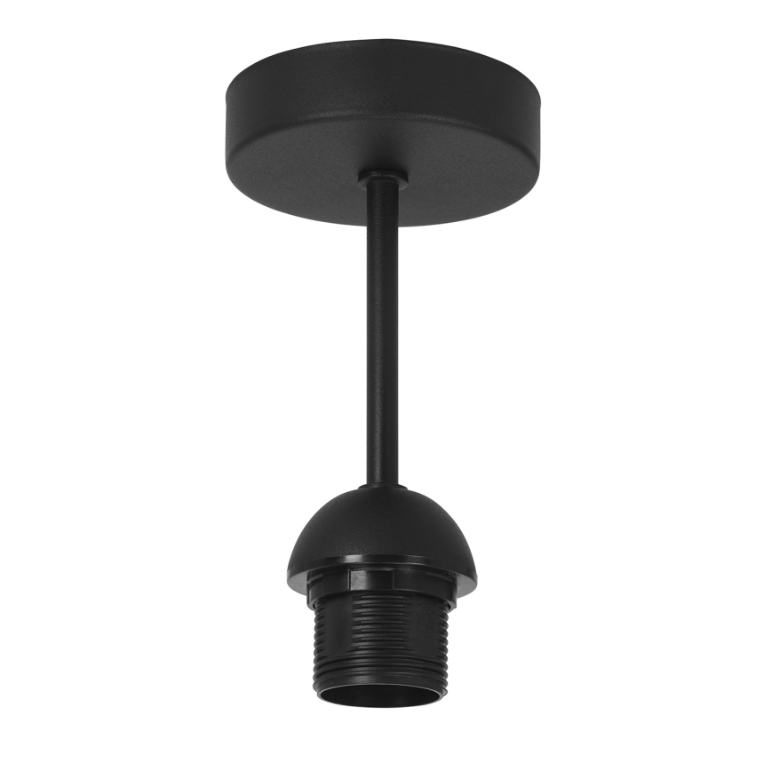 Plafonski luster SARTA 1xE27/60W/230V fi 45 cm crna/juta