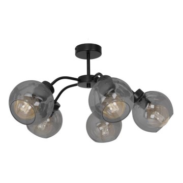 Plafonski luster SOFIA 5xE27/60W/230V crna