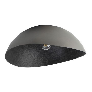 Plafonski luster SOLARIS 1xE27/60W/230V prečnik 33 cm srebrni/crni