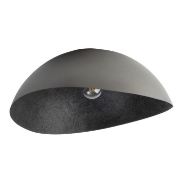 Plafonski luster SOLARIS 1xE27/60W/230V, prečnik 48 cm, srebrna/crna