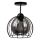 Plafonski luster SOLO BLACK 1xE27/60W/230V crna/zadimljeno
