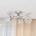 Plafonski luster SOPHIA 3xE27/15W/230V sjajni hrom/providno staklo