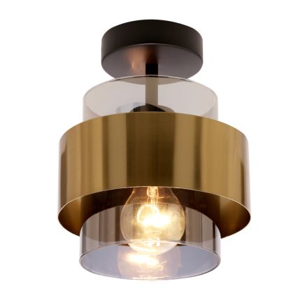Plafonski luster SPIEGA 1xE27/60W/230V, zlatni/crni