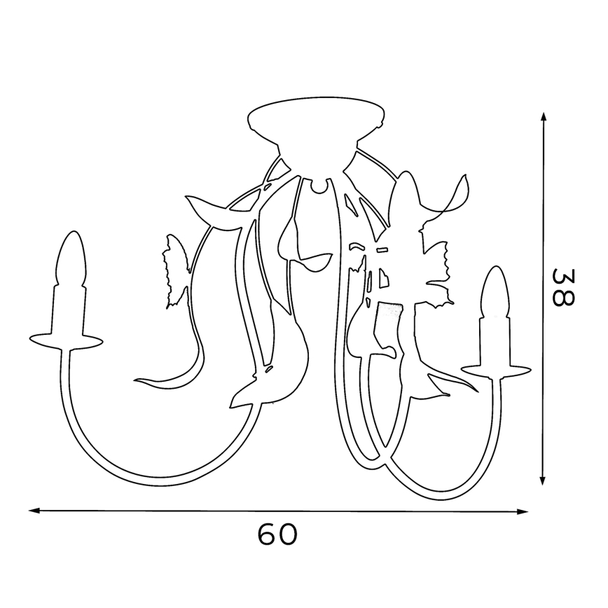 Plafonski luster SUMMER 3xE14/60W/230V
