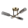 Plafonski luster TESSA 4xG9/5W/230V mesing/dimljeno crna