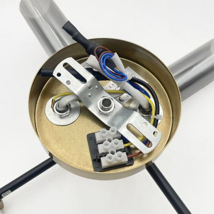 Plafonski luster TESSA 4xG9/5W/230V mesing/dimljeno crna
