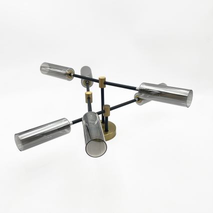 Plafonski luster TESSA 6xG9/5W/230V mesing/dimljeno-crna