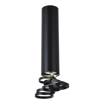 Plafonski luster TUBA 1xGU10/50W/230V crni