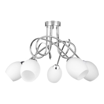 Plafonski luster TWIST WHITE 5xE14/40W/230V