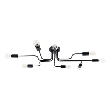 Plafonski luster VECTOR 8xE27/15W/230V crna