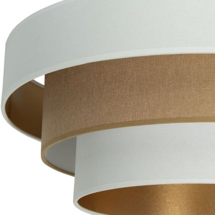 Plafonski luster WENTA 1xE27/60W/230V prečnik 50 cm bela/braon