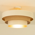 Plafonski luster WENTA 1xE27/60W/230V, prečnik 50 cm, bež/juta
