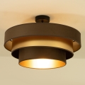 Plafonski luster WENTA 1xE27/60W/230V Ø 50 cm braon/zlatna