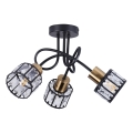 Plafonski luster ZAHARA 3xE27/10W/230V crni