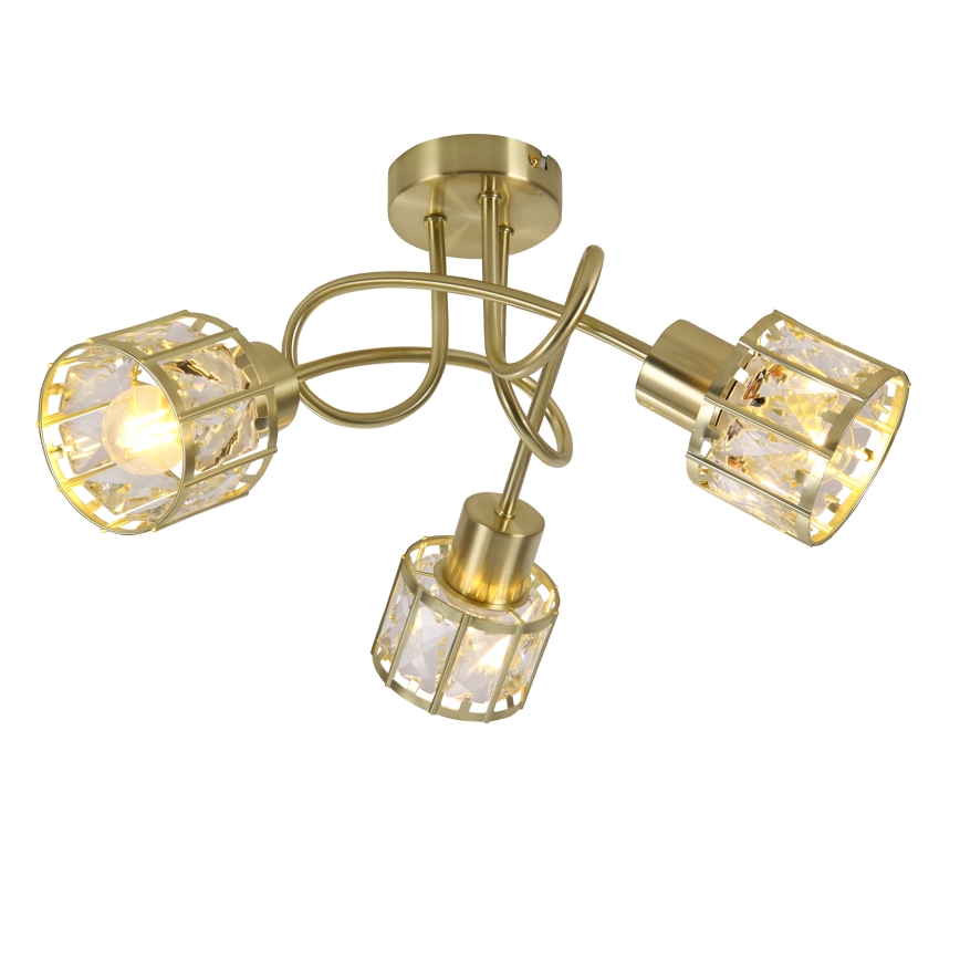Plafonski luster ZAHARA 3xE27/10W/230V zlatni