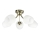 Plafonski luster ZINA 5xE27/40W/230V mesing/bela