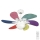 Plafonski ventilator 1x E27/70W/230V, prečnik 90 cm, višebojan + daljinski upravljač