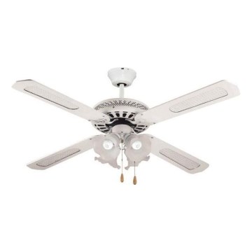 Plafonski ventilator 4xE27/70W/230V prečnik 132 cm beo