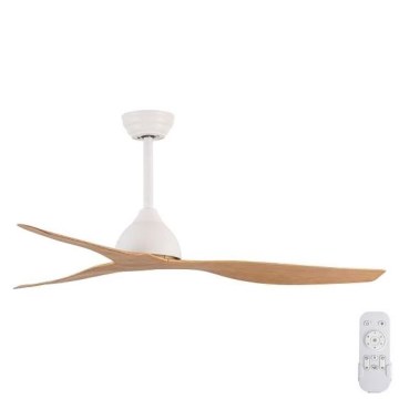 Plafonski ventilator prečnika 132 cm, bež/beli + daljinski upravljač