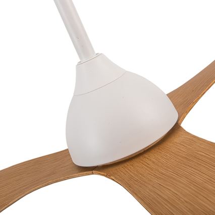 Plafonski ventilator prečnika 132 cm, bež/beli + daljinski upravljač