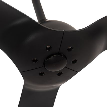 Plafonski ventilator prečnika 132 cm, IP44, crne boje sa daljinskim upravljačem