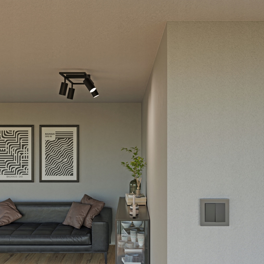 Plafonsko spot svetlo 4xGU10/30W/230V crno