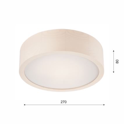 Plafonsko svetlo 1xE27/60W/230V borovina