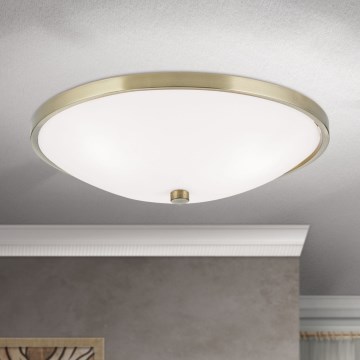 Plafonsko svetlo AIDA 3xE27/60W/230V prečnik 40 cm mesing