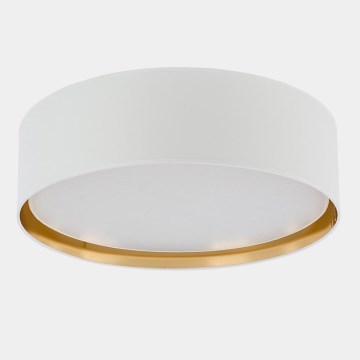 Plafonsko svetlo BILBAO 4xE27/15W/230V, prečnik 60 cm, belo/zlatno