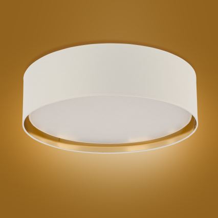 Plafonsko svetlo BILBAO 4xE27/15W/230V, prečnik 60 cm, belo/zlatno