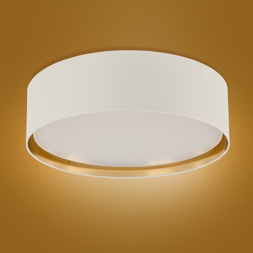 Plafonsko svetlo BILBAO 4xE27/15W/230V, prečnik 60 cm, belo/zlatno
