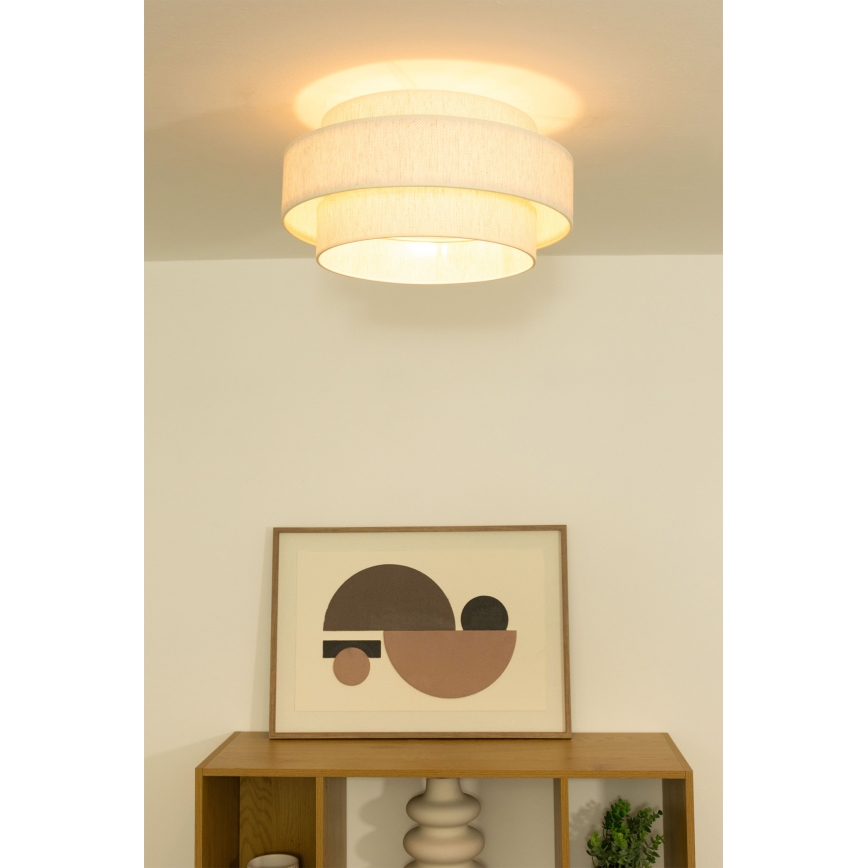 Plafonsko svetlo BOHO 1xE27/60W/230V prečnik 40 cm belo