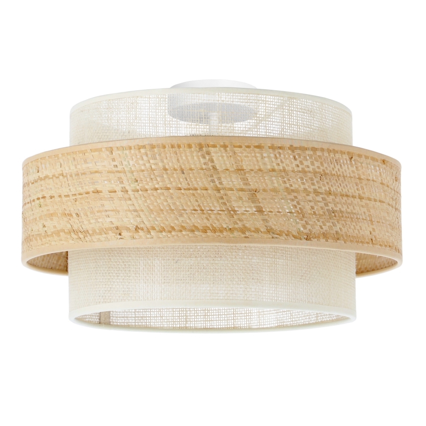 Plafonsko svetlo BOHO 1xE27/60W/230V prečnik 40 cm juta/krem