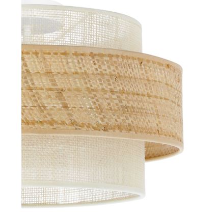 Plafonsko svetlo BOHO 1xE27/60W/230V prečnik 40 cm juta/krem