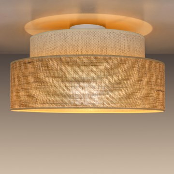 Plafonsko svetlo BOHO 1xE27/60W/230V, prečnik 40 cm, krem/bež