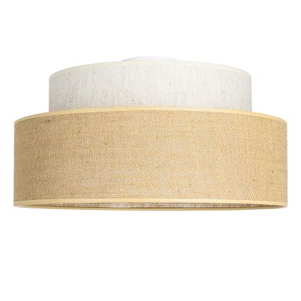 Plafonsko svetlo BOHO 1xE27/60W/230V, prečnik 40 cm, krem/bež