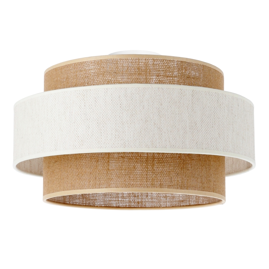 Plafonsko svetlo BOHO 1xE27/60W/230V prečnik 40 cm krem/juta