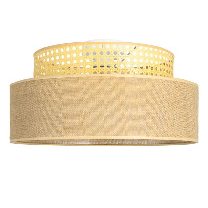 Plafonsko svetlo BOHO, 1xE27/60W/230V, prečnik 40 cm, od ratana
