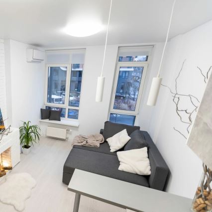 Plafonsko svetlo BONIFACY 1xE27/20W/230V Ø 26,5 cm belo