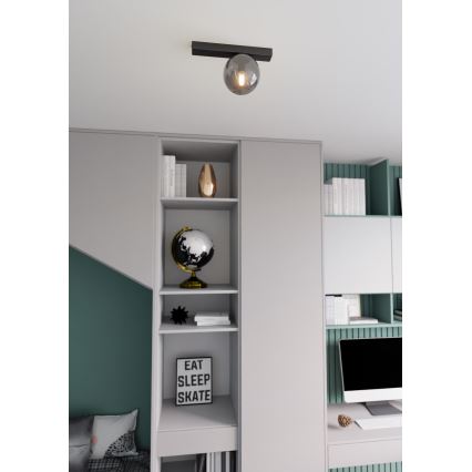 Plafonsko svetlo FIT 1xE14/10W/230V crno/sivo