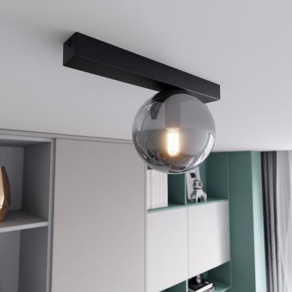 Plafonsko svetlo FIT 1xE14/10W/230V crno/sivo