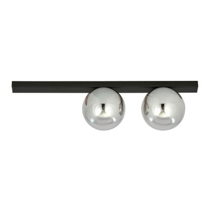 Plafonsko svetlo FIT 2xE14/10W/230V crno/sivo