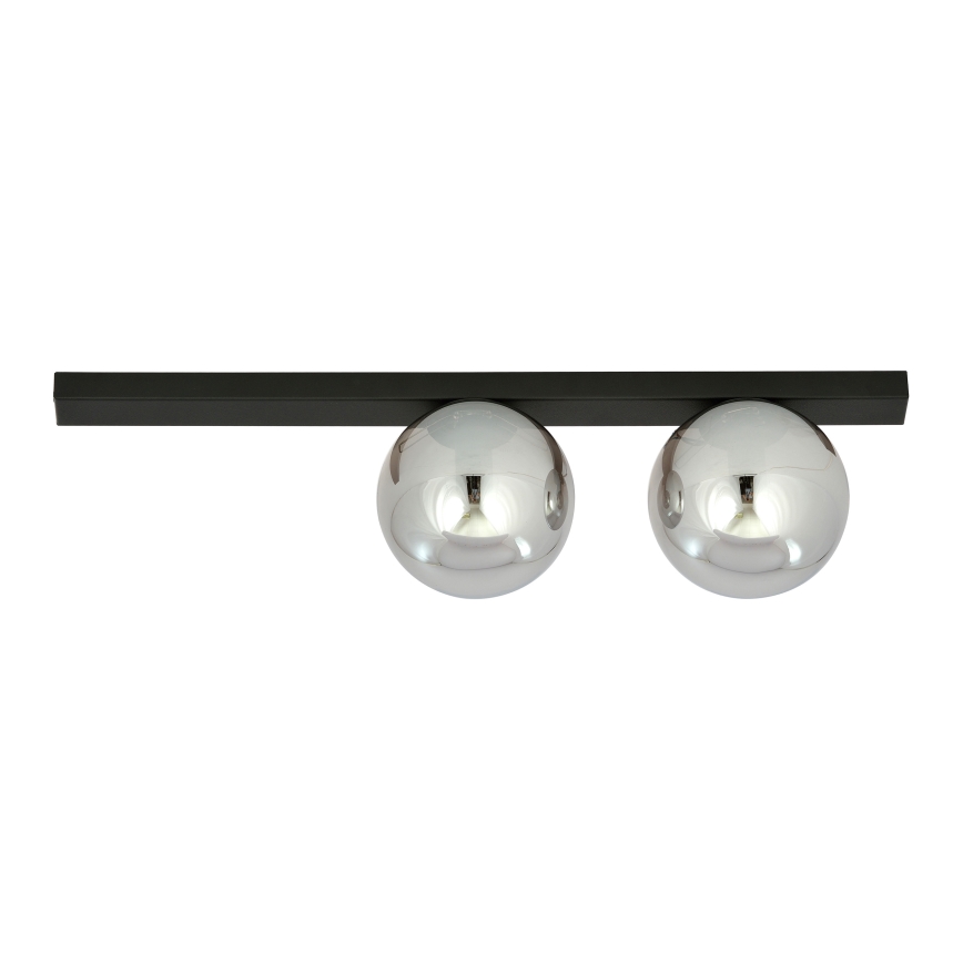 Plafonsko svetlo FIT 2xE14/10W/230V crno/sivo