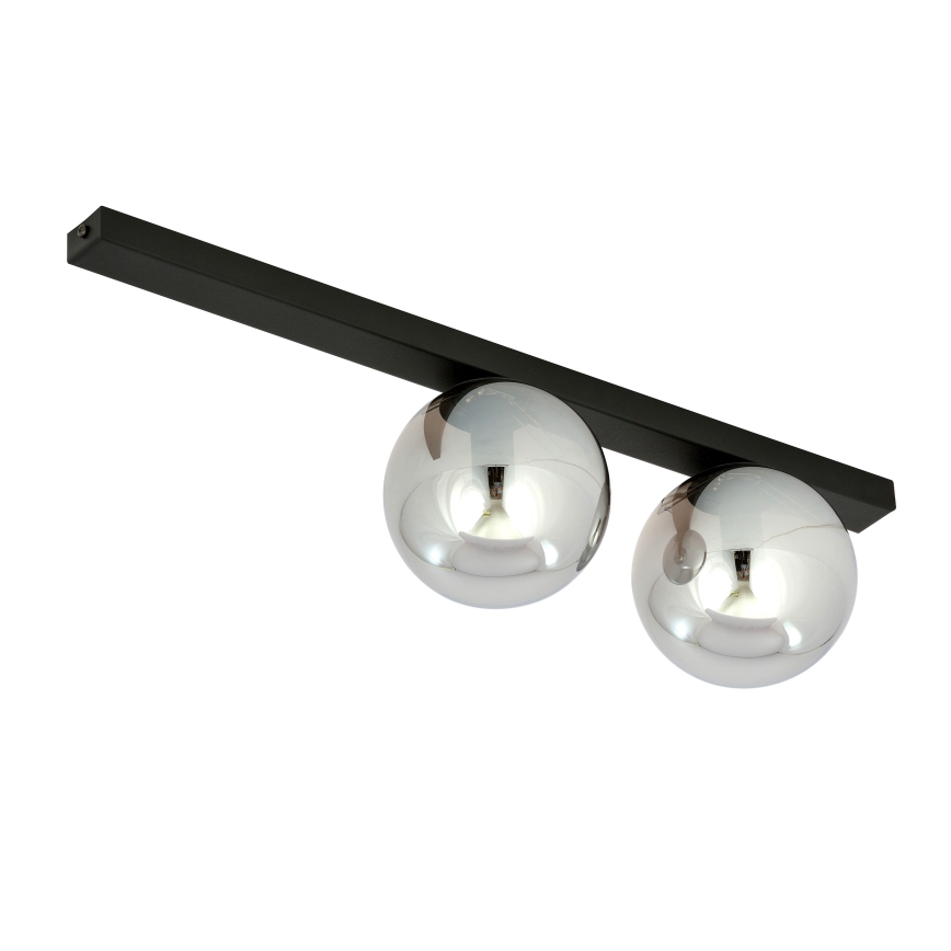 Plafonsko svetlo FIT 2xE14/10W/230V crno/sivo