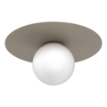 Plafonsko svetlo FLAT 1xE27/15W/230V, prečnik 35 cm, bež