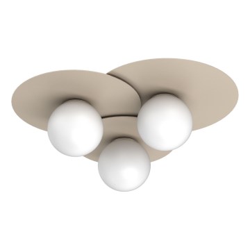 Plafonsko svetlo FLAT 3xE27/15W/230V 55x60 cm bež