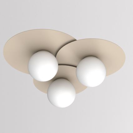 Plafonsko svetlo FLAT 3xE27/15W/230V 55x60 cm bež