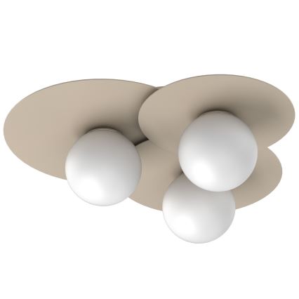 Plafonsko svetlo FLAT 3xE27/15W/230V 55x60 cm bež